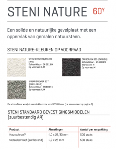 Pagina uit Steni brochure